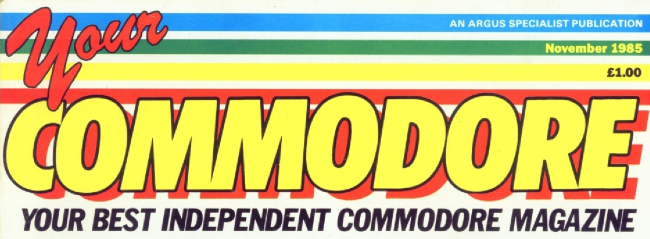 Your Commodore magazine title 1 ARGUS
